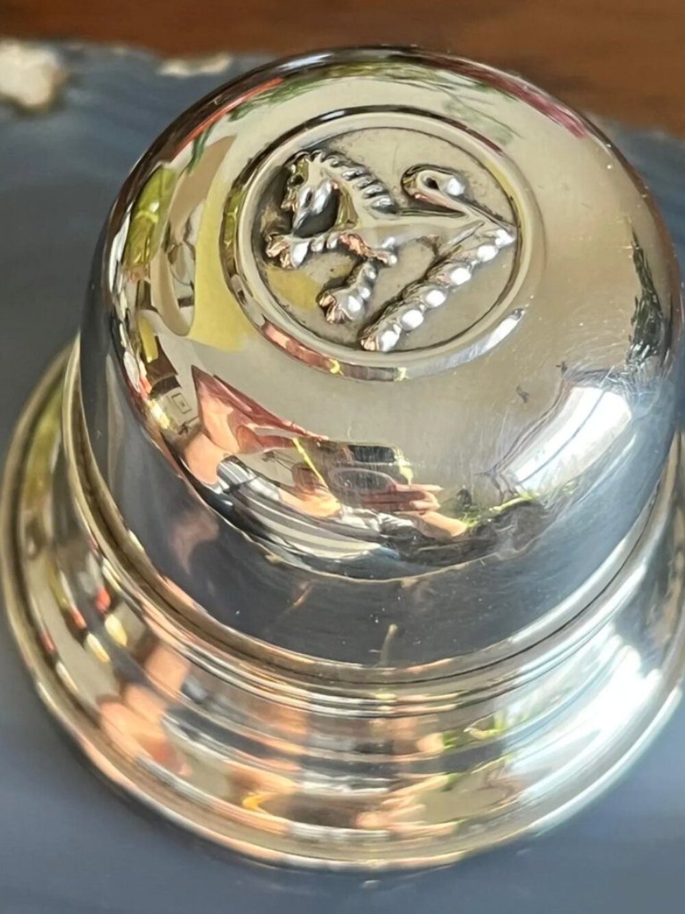 Vintage Birks Regency Silver Plate Engagement Wedding Ring Display Gift Box